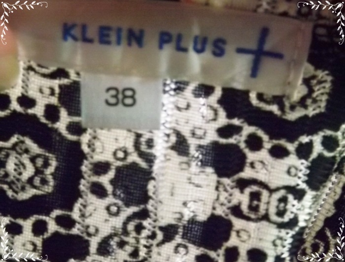 FF02786 เดรสแฟชั่น มือสอง แบรนด์ KLEIN PLUS อก 32-33 นิ้ว