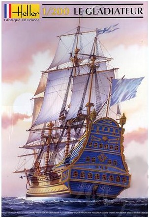 โมเดลเรือเดินสมุทร ขนาด 1/200 Heller HL80826 LeGladiateur Sailing Ship
