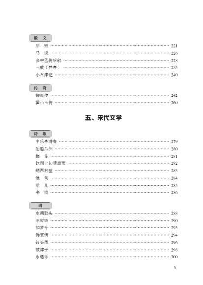 หนังสือวรรณคดีจีนโบราณยอดเยี่ยมผลงานคัดสรร 中国古代文学作品选读 Selected Ancient Chinese Literary Works