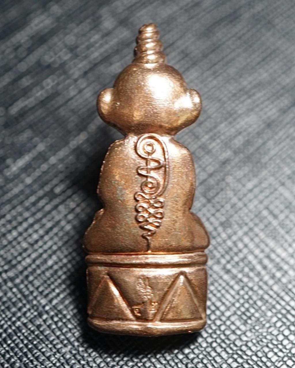 งั่งบุญ (เนื้อสำริดมงคล, ปัดเงา, อุดกริ่ง) Ngang Boon (Golden Bronze, Brushed, Embedded With Bell). SKU-03090