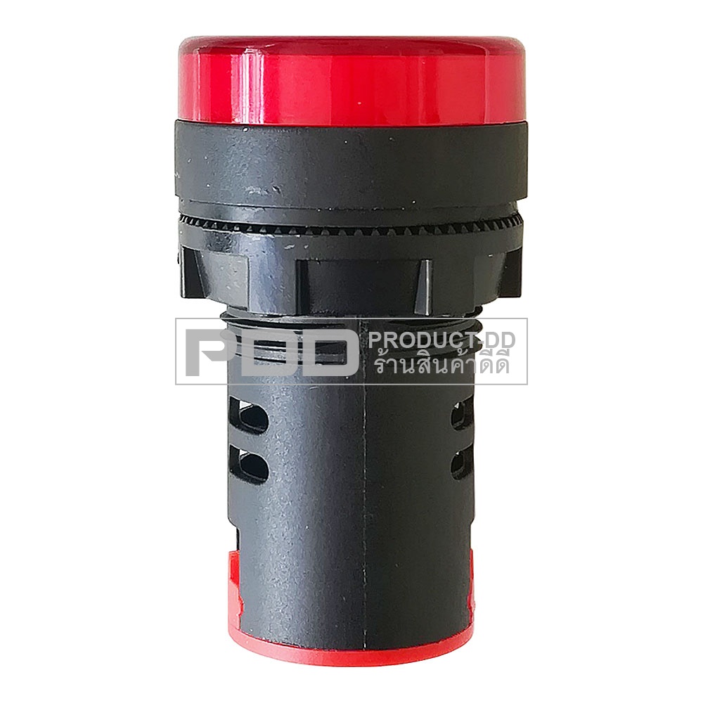 AD16-22DS 24V 22 mm ไพล็อตแลมป์ Pilot Lamp ไฟตู้คอนโทรล สีแดง
