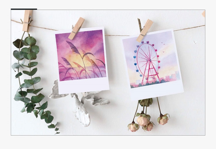 (Pre-order) หนังสือสอนระบายสีน้ำ Polaroid Watercolor