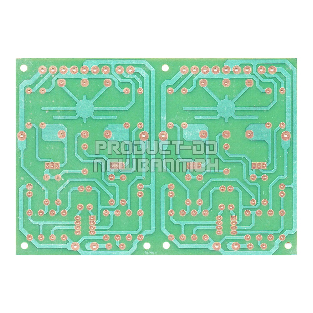 แผ่นปริ้นท์เปล่า DIY วงจรแอมป์ขยายเสียงสเตอริโอ 600W ขนาด 12.3x17.3 ซม.