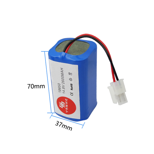 BT0028 แบตเตอรี่เครื่องดูดฝุ่น กำลังไฟ 14.8 V กระแสไฟฟ้า 2600 mAh ขนาด 69 x 37 x 37 มม.(แบบ2สาย)