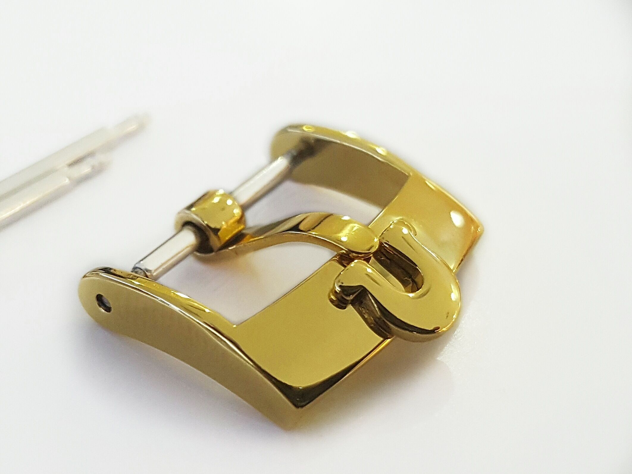Buckle Omega Gold หัวเข็มขัดสำหรับสายนาฬิกาหนัง สำหรับนาฬิกา Omega vintage