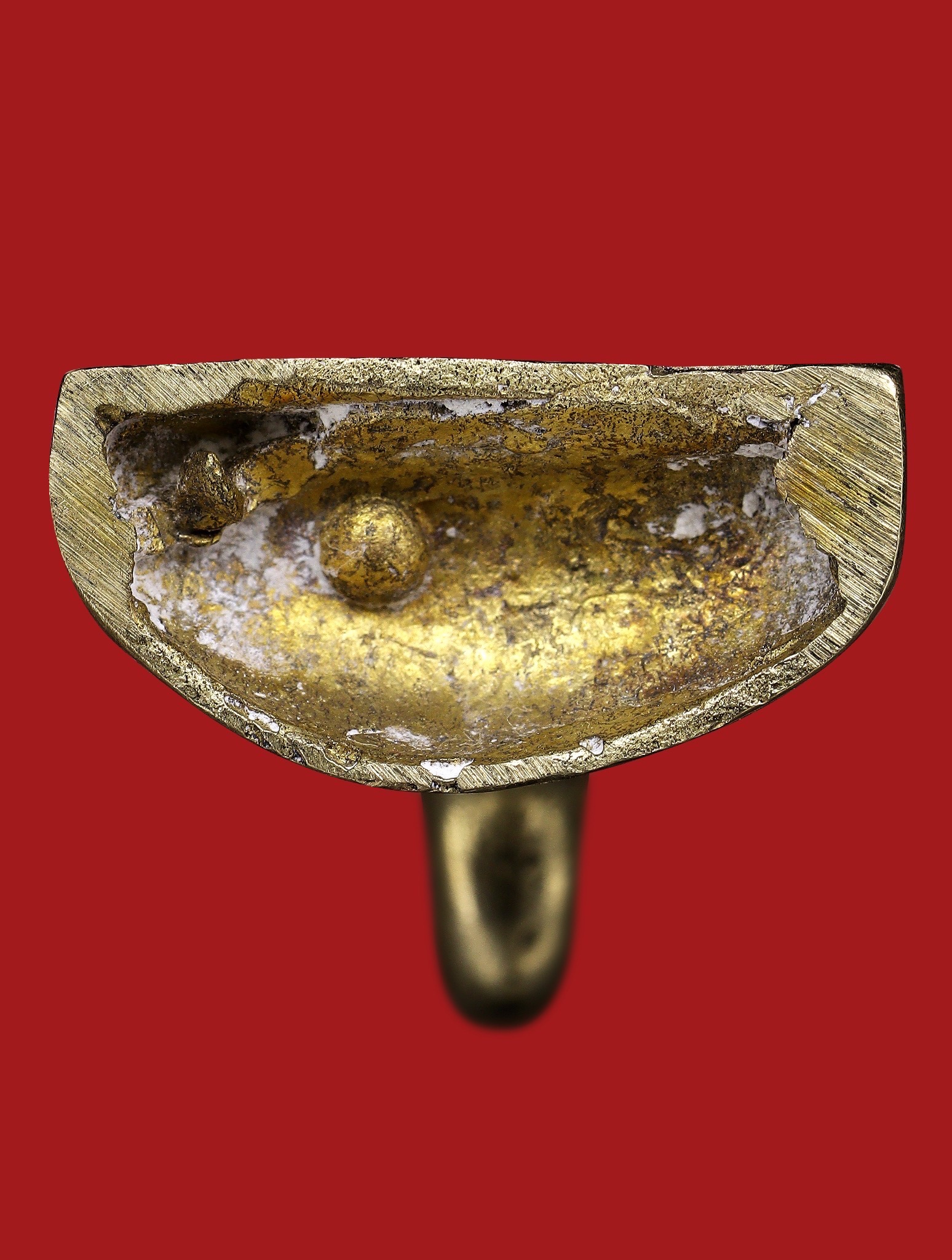 พญางั่งมหามนตราจันทร์เสี้ยว (เนื้ออัลปาก้า) Supreme Mantra Crescent Moon Ngang. (alpaca material) SKU-04048