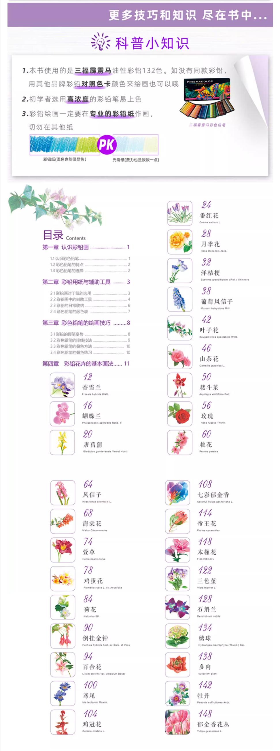 (Pre-order) หนังสือสอนระบายสีไม้ภาพดอกไม้