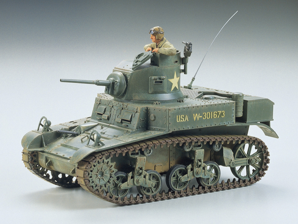 โมเดลรถถังทามิย่า ขนาด 1/35 Tamiya TA35042 US M3 Stuart Light Tank