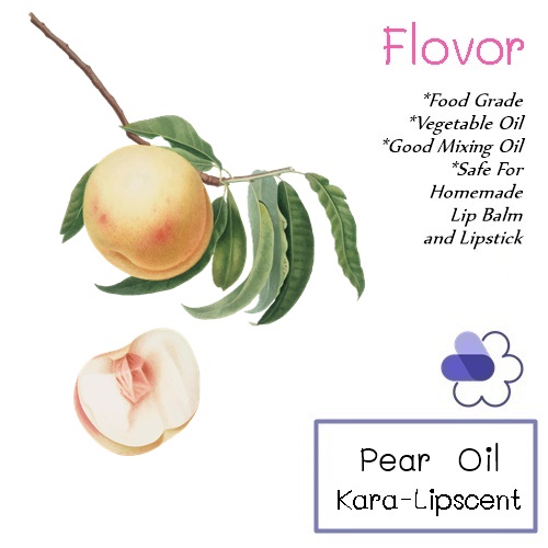 Kara-Lipscent Pear Oil กลิ่นลูกแพร์ Sweet Fresh Aquatic Fruity กลิ่นหวาน เย็น สดชื่น ละลายในน้ำมัน COA