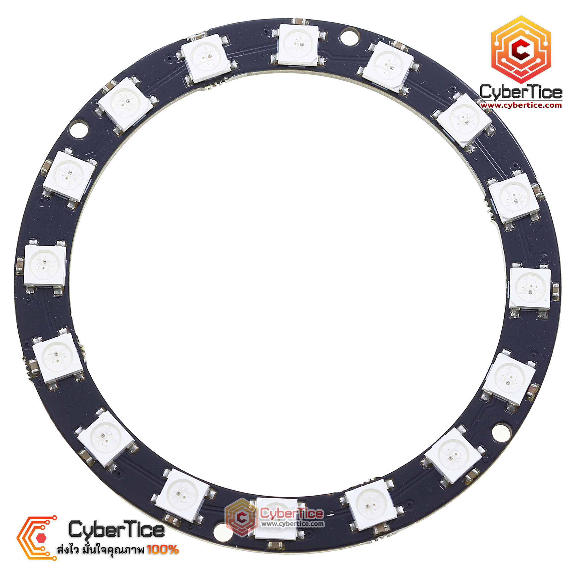 NeoPixel Ring 16 ดวง WS2812 5050 RGB LED - ขาย Arduino อุปกรณ์ Arduino ...