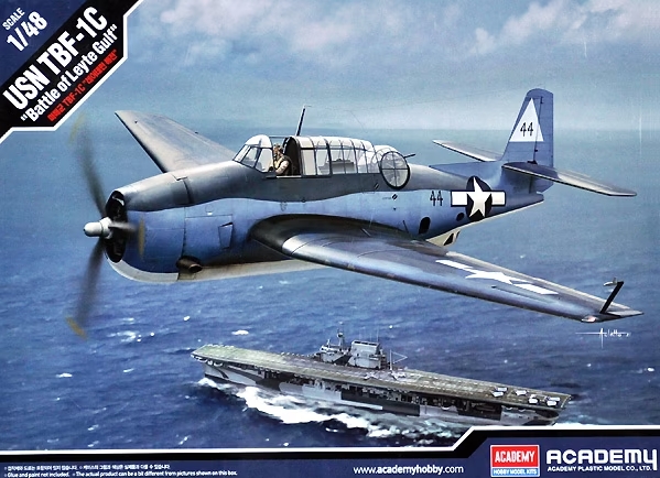 โมเดลเครื่องบิน Academy ขนาด 1/48 AC12340 USN TBF-1C AVENGER "BATTLE OF LEYTE GULF"