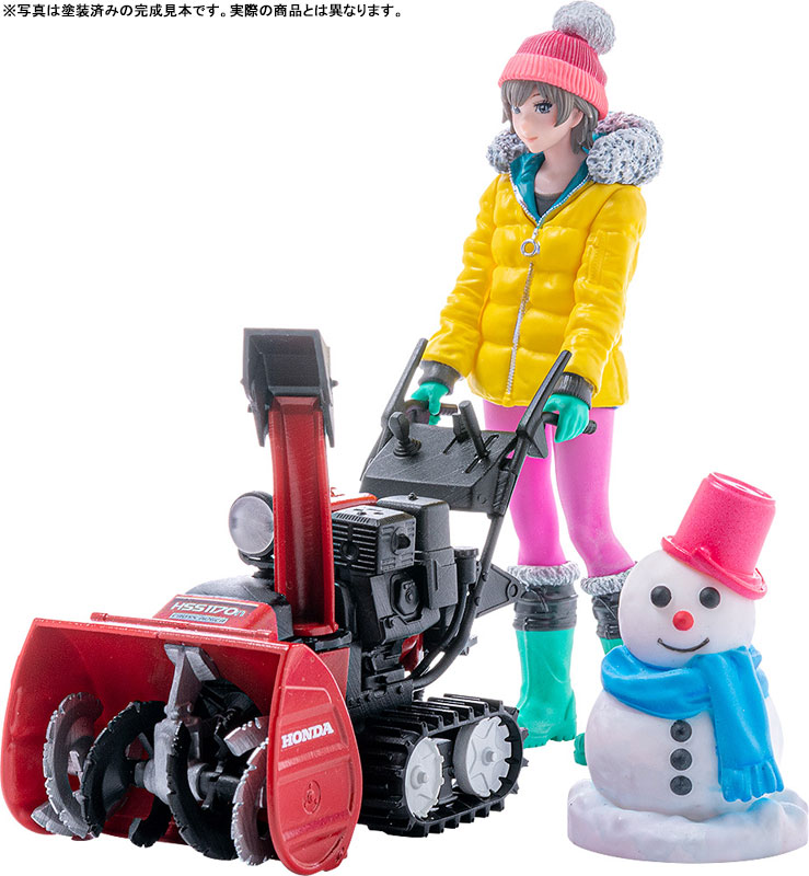 PLAMAX MF-62: minimum factory Minori with Honda Small Snow Plow HSS1170n (JX) 1/20 Plastic Model(Pre-order)