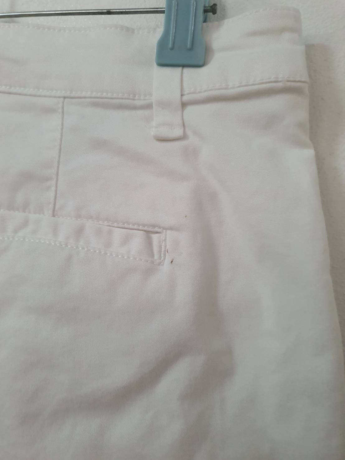 FF06556 กางเกงผ้า มือสอง สีขาว แบรนด์ GAP เอว 28-29 นิ้ว