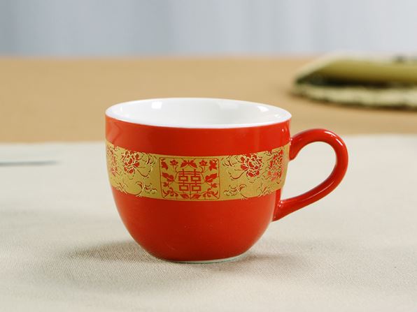 ชุดน้ำชาสำหรับพิธีมงคลสมรสแบบจีน/ของขวัญชุดน้ำชามงคลสมรส 包邮双喜结婚茶具套装婚庆礼品 Double Happiness Wedding Tea Set/Wedding Gift