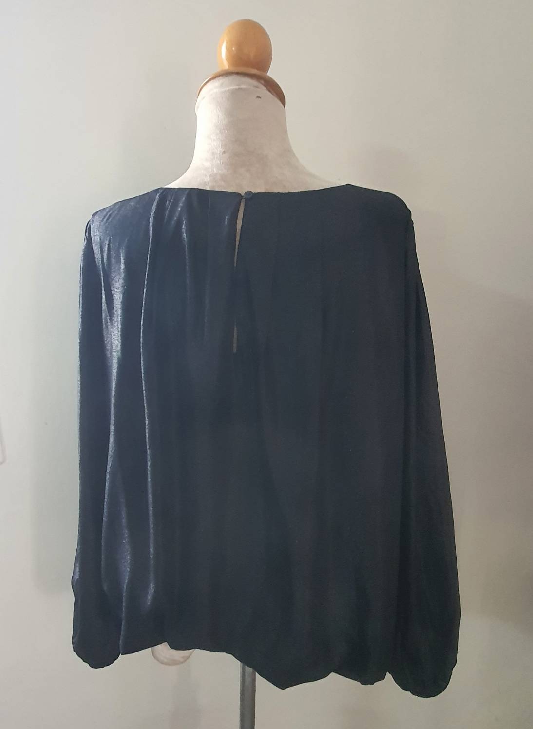 FF06461 เสื้อผ้ามือสอง สีดำ ชีฟอง PROLOGUE อก 48 นิ้ว