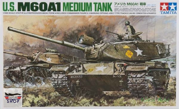 โมเดลรถถังทามิย่า ขนาด 1/35 Tamiya TA25166 U.S. M60A1 Medium Tank