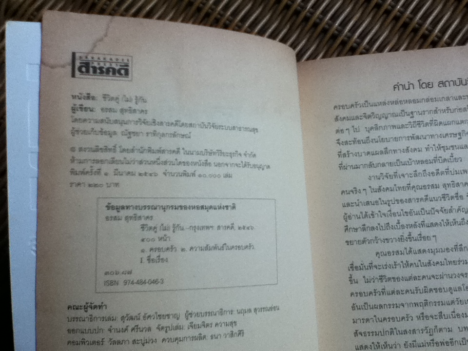 ชีวิตคู่(ไม่)รู้กัน/ อรสม สุทธิสาคร