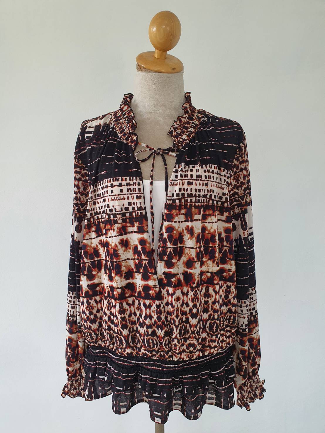 FF04234 เสื้อแฟชั่น ลวดสวย แบรนด์ cato woman อก 46-50 นิ้ว