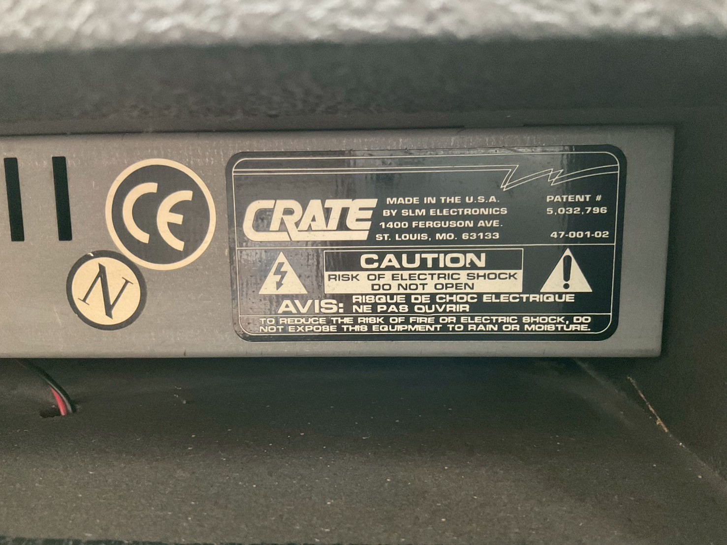 แอมป์กีต้าร์ CRATE : BX-15J