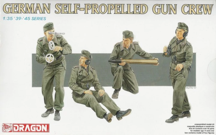 โมเดลฟิกเกอร์ Dragon Models 1/35 DGM6367 German Self-Propelled Gun Crew