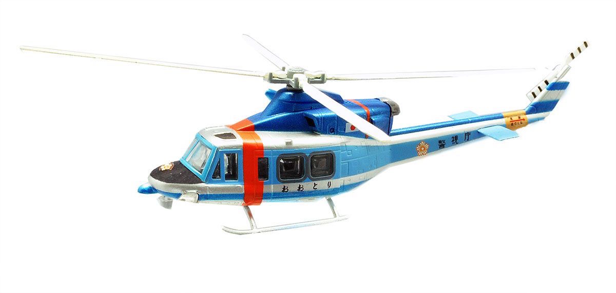 โมเดลเฮลิคอปเตอร์ ขนาด 1/144 ยี่ห้อ F-toys ชุด Heliborne Collection Extra Edition #Bell412 Police Helicopter