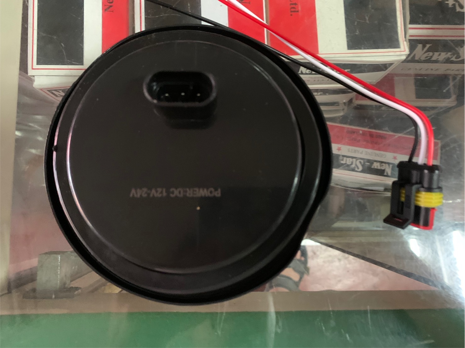 ไฟ LED 4 นิ้ว กลม ขอบยาง 12V 24V