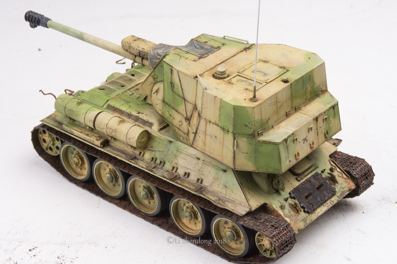 โมเดลรถถัง Ryefield Model (RFM) 1/35 RM-5013 T-34/122 Egyptian 122 mm Self-Propelled GUN