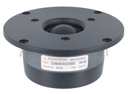 ScanSpeak Discovery D2606/9220, 1" Textile Dome Tweeter