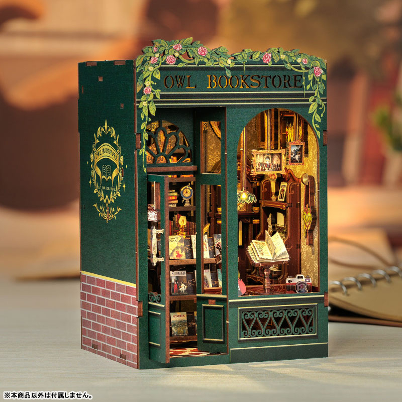 Miniature Dollhouse OWL BOOKSTORE Wooden Handmade Kit(Provisional Pre-order)