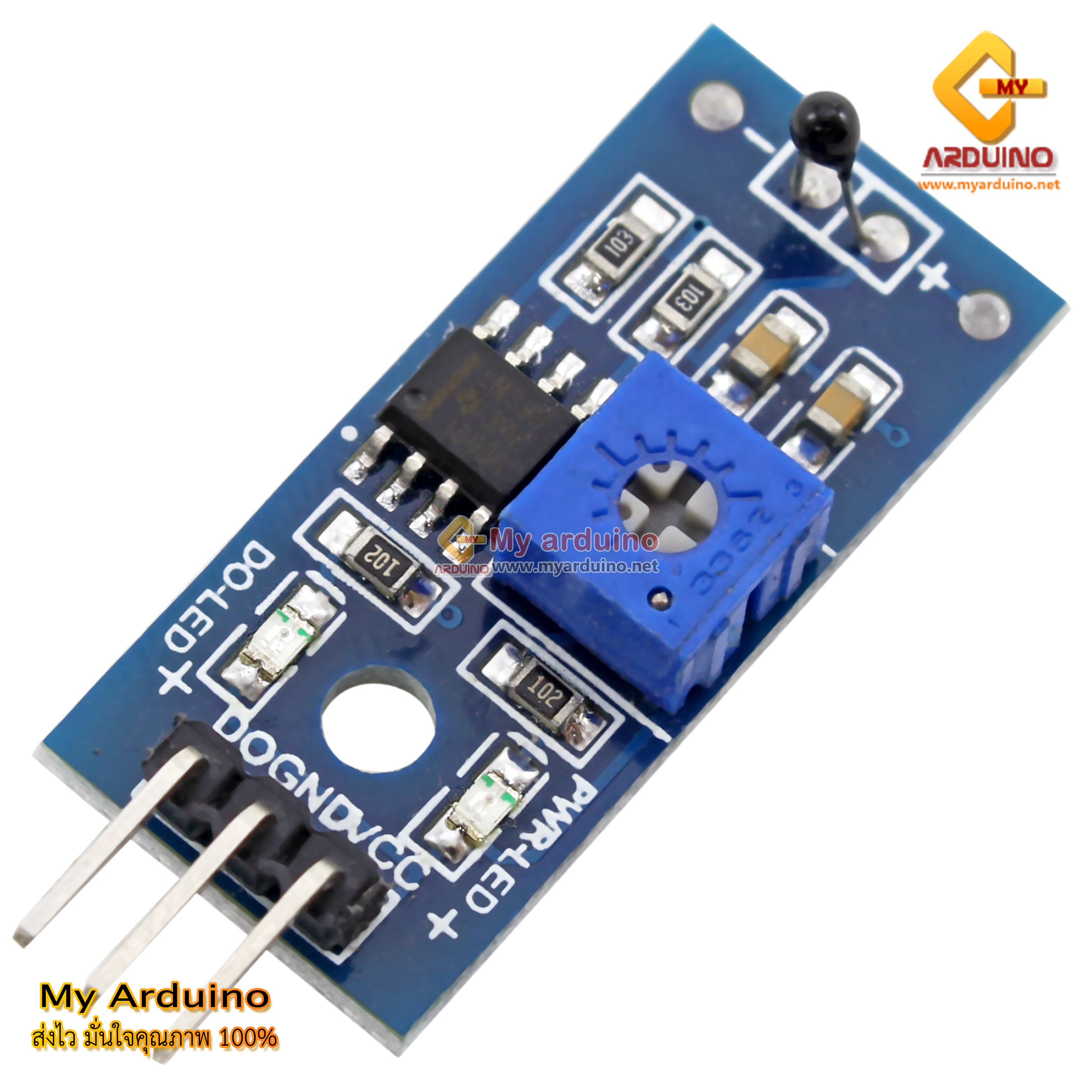 NTC Thermistor Sensor Module 3PIN เซ็นเซอร์อุณหภูมิ - ขาย Arduino ...