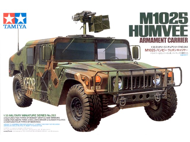 โมเดลรถทหารทามิย่า ขนาด 1/35 Tamiya TA35263 Tamiya M1025 Humvee Armament Carrier
