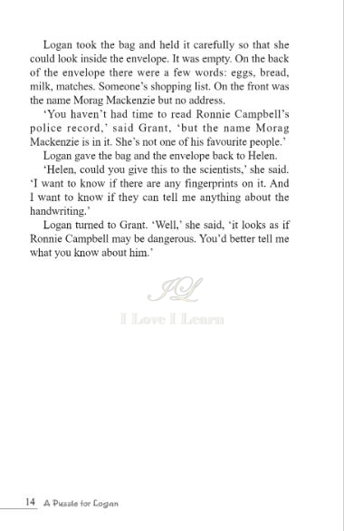 หนังสืออ่านนอกเวลาภาษาอังกฤษ เรื่อง A Puzzle for Logan (ระดับ 3) +CD A Puzzle for Logan (English Reading: Level 3) +CD