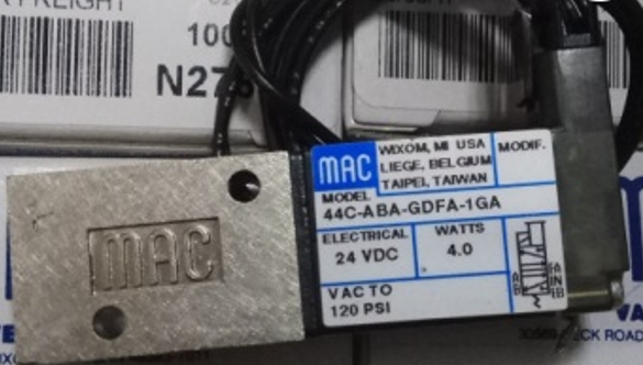 SOLENOID VALVE, MAC, 44C-ABA-GDFA-1GA