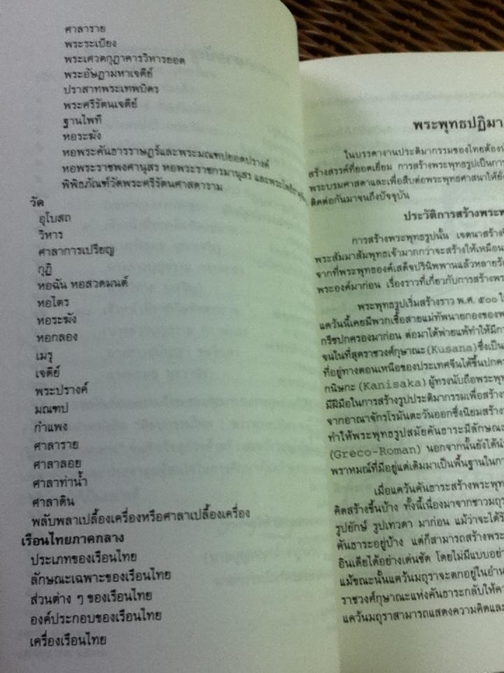 ศิลปกรรมไทย: พระพุทธปฏิมา พระบรมมหาราชวัง วัด เรือนไทยภาคกลาง ฉบับราชบัณฑิตยสถาน อนุสรณ์งานพระราชทานเพลิงศพนายศิริ อมรวิวัฒน์