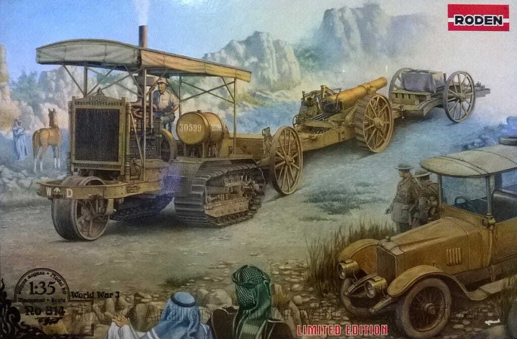 โมเดลรถบรรทุก Roden ขนาด 1/35 RO814 Holt 75 Artillery Tracktor