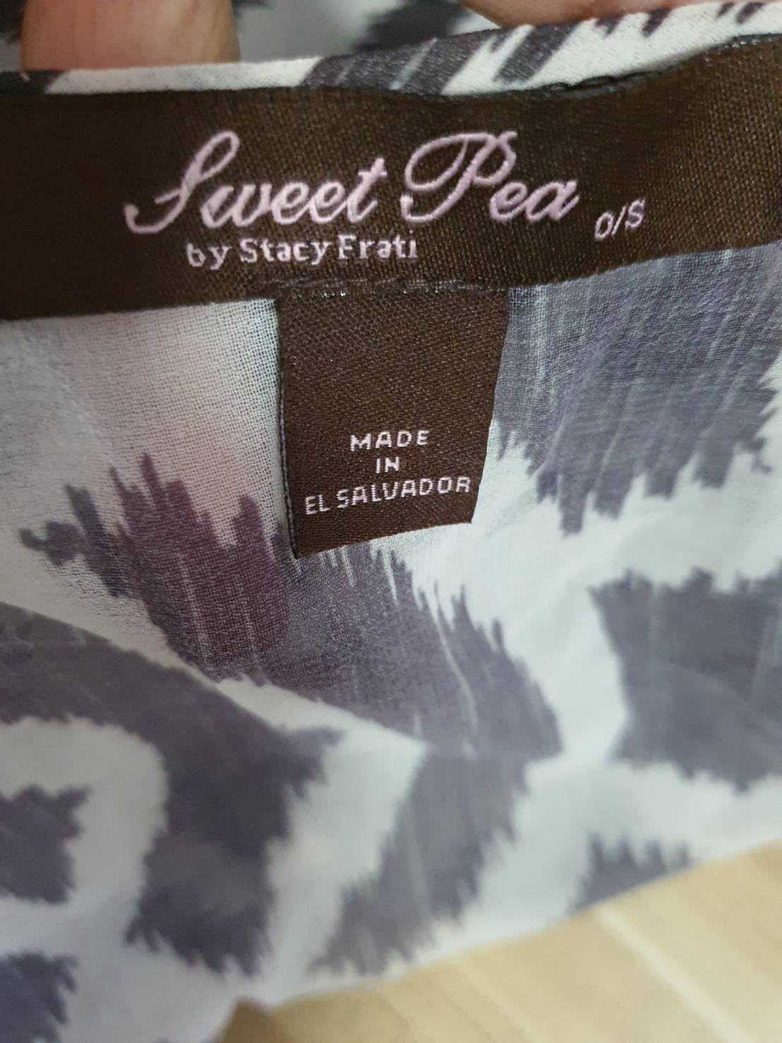 FF06383 เสื้อคลุมมือสอง ชีฟองSweet tea อก free