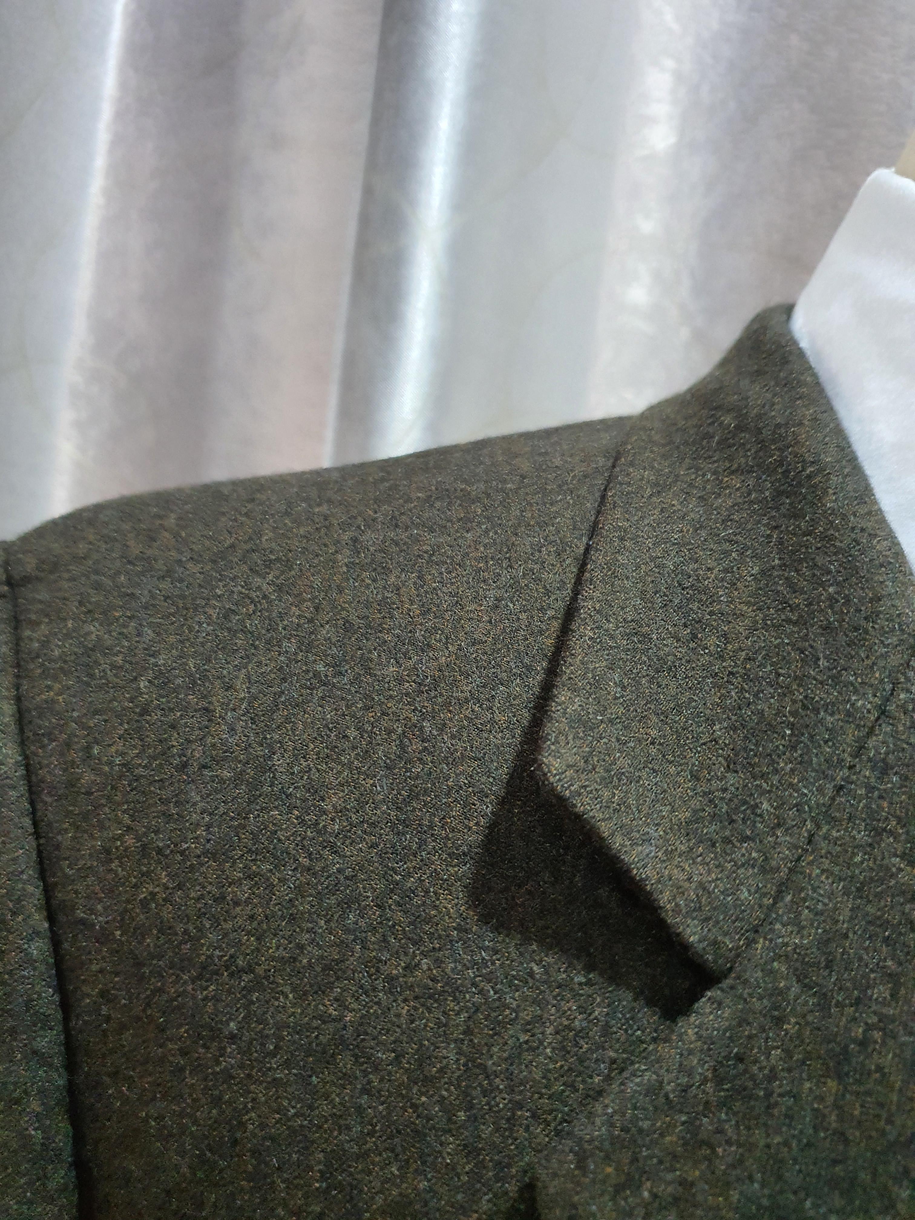 Suit0073 เสื้อสูท สีน้ำตาลเช้ม มือสอง DURBAN อก 42 นิ้ว