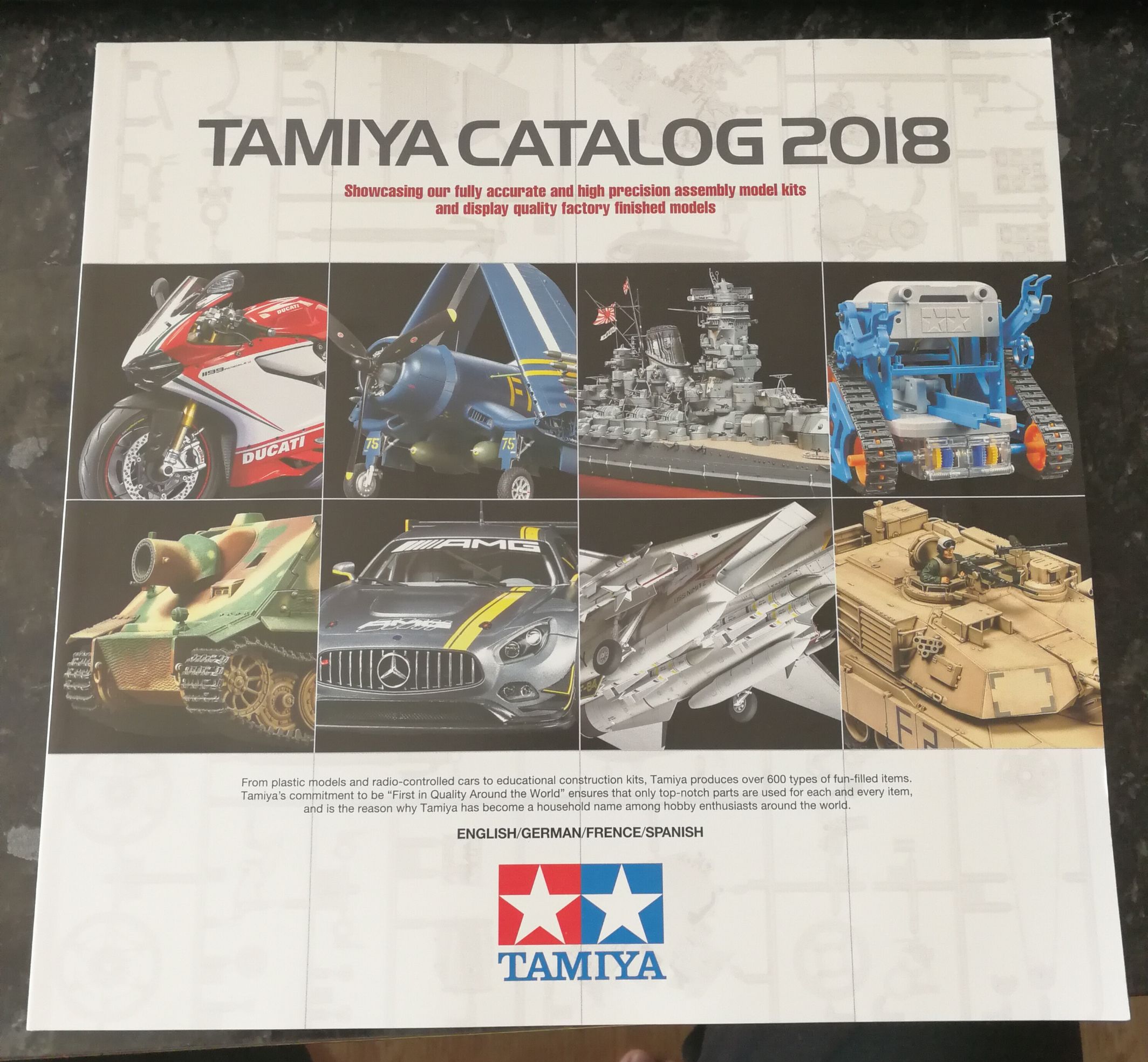 สมุดภาพแคตาลอคโมเดล Tamiya Catalog (Scale Models) 2018