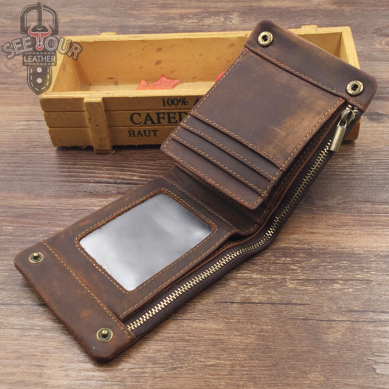 GC-1003 กระเป๋าสตางค์ ใบสั้น หนังนูบัค
