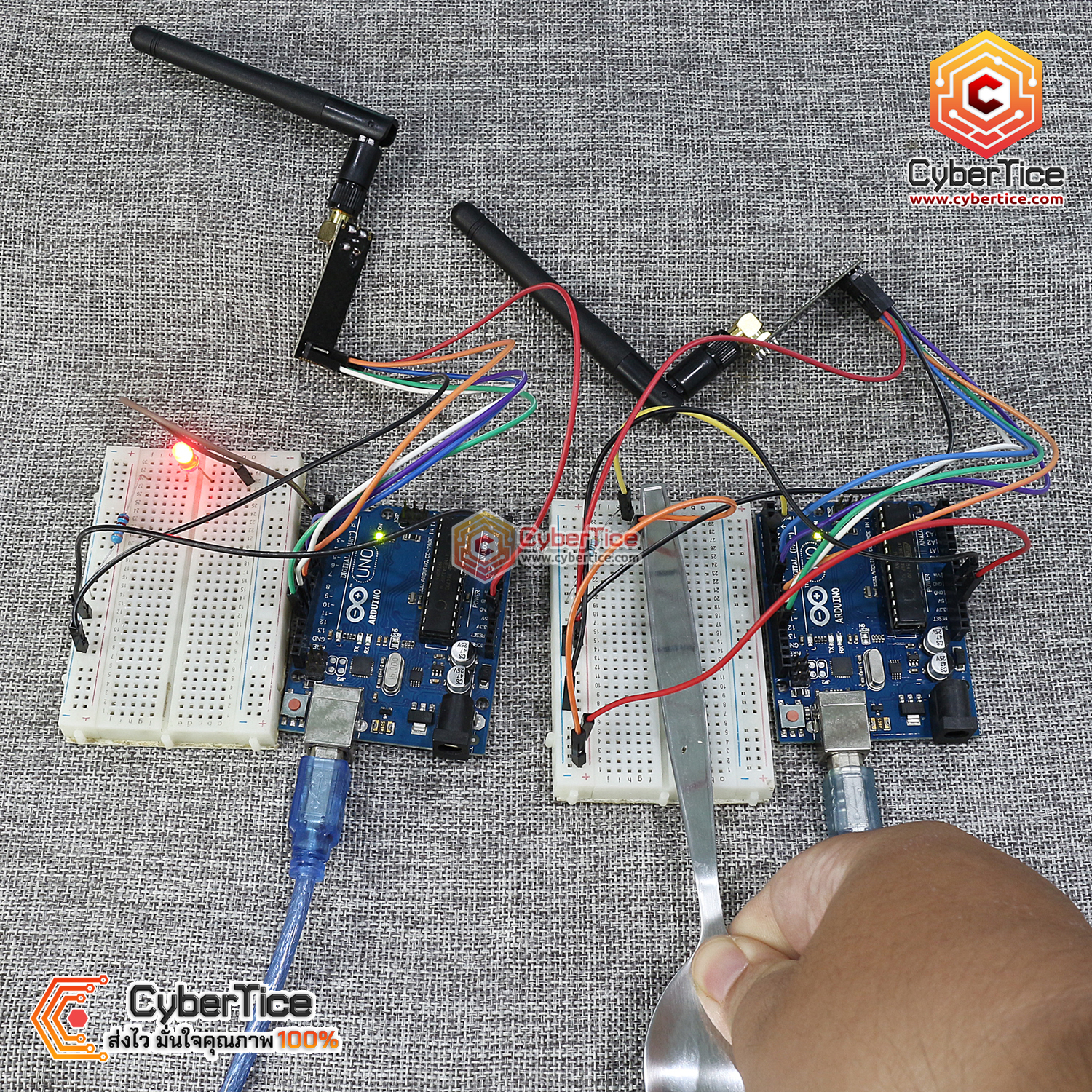 Arduino Rn สอนใช้งาน Arduino NRF24L01 Module Wireless 2.4G with PA and LNA ปี 2026 ...