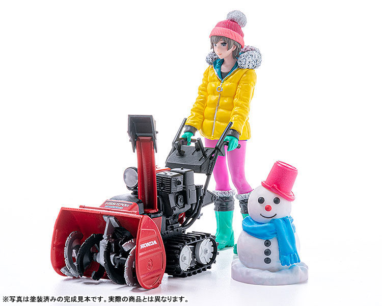 PLAMAX MF-62: minimum factory Minori with Honda Small Snow Plow HSS1170n (JX) 1/20 Plastic Model(Pre-order)