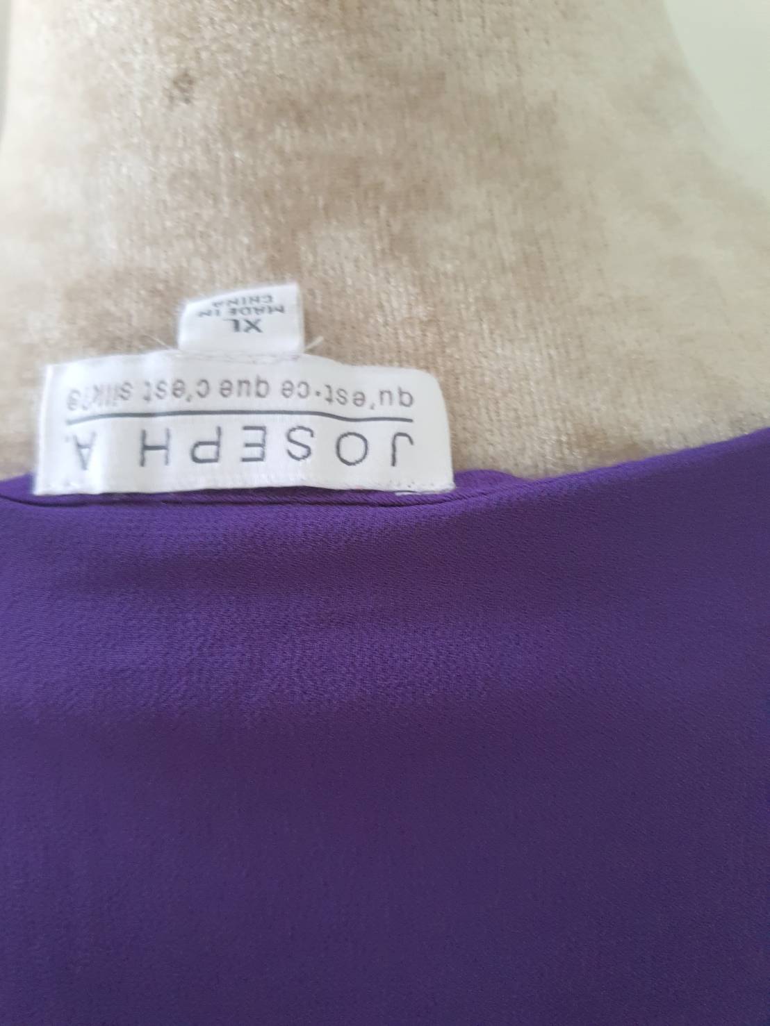 FF06220 เสื้อแฟชั่น สีม่วง มือสอง ่JOSEPH A อก 50 นิ้ว