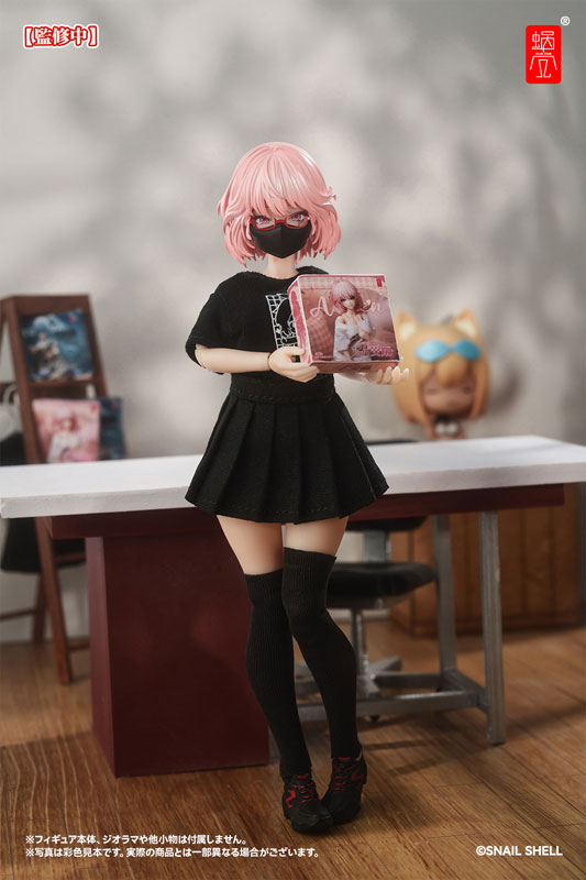 Snail Shell Staff Uniform (Black) Doll Outfit Set Complete Model Optional Part (DOLL ACCESSORY)(Pre-order)