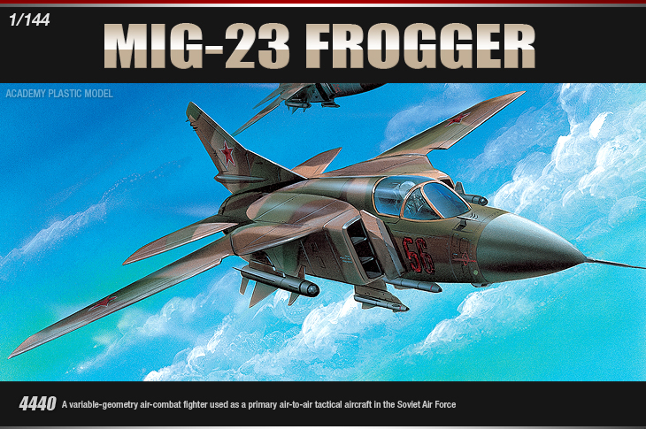 โมเดลเครื่องบินจำลอง Academy ขนาด 1/144 AC12614 MIG-23 FLOGGER