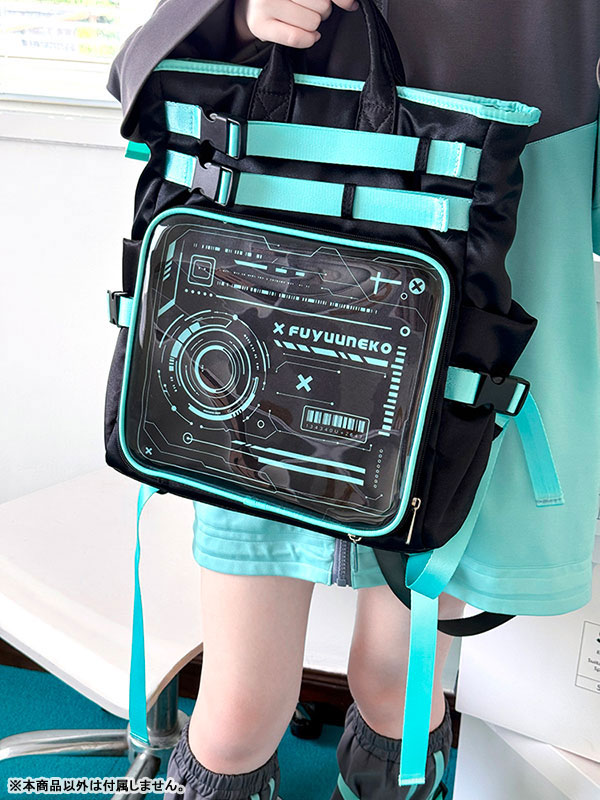 Oshikatsu Bag KINO- Techwear Style Black x Green(Provisional Pre-order)