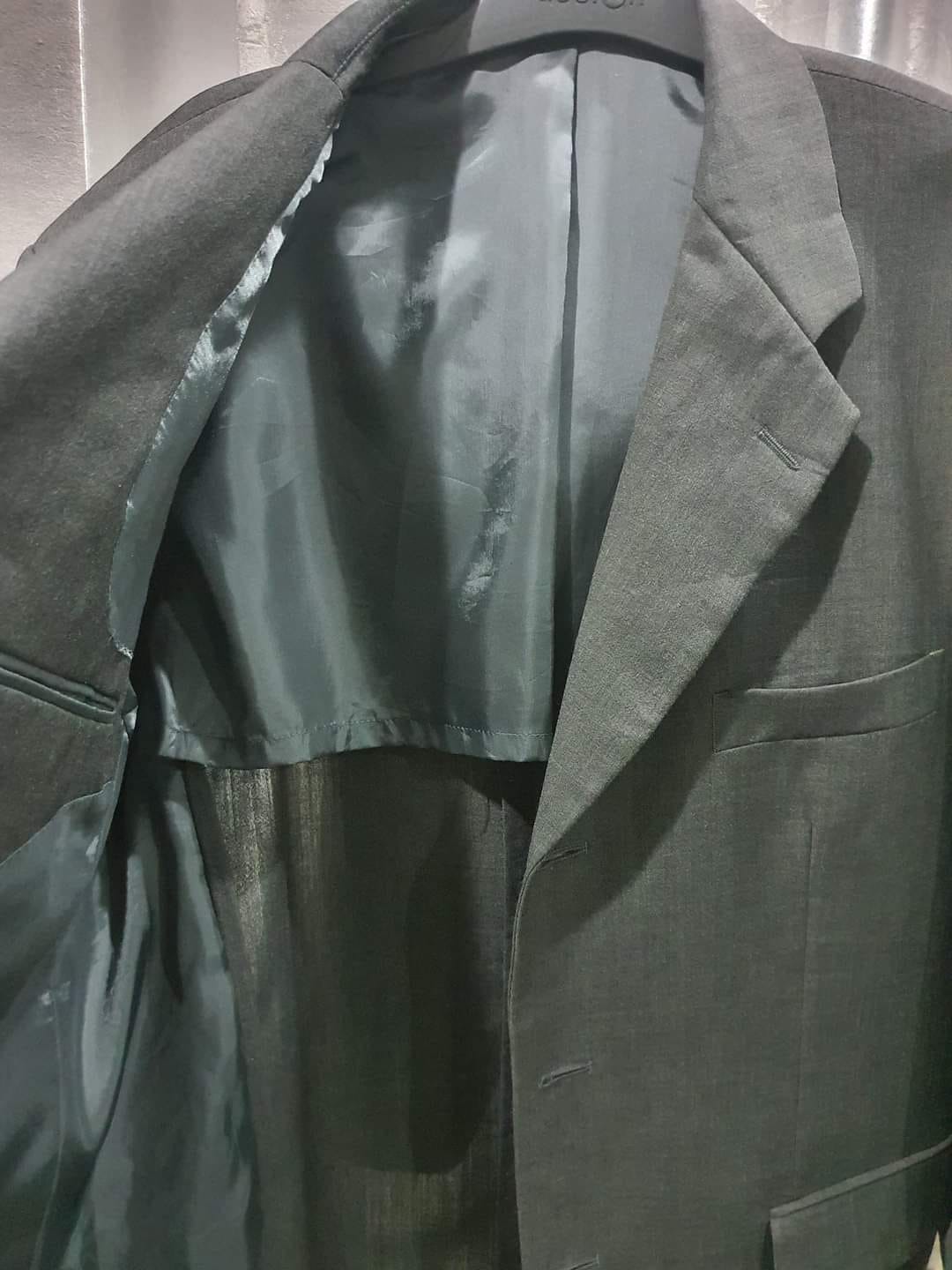 SUIT C0011 เสื้อสูท นำเข้า มือสอง สีเทาเข้ม ARANCHIO อก 43 นิ้ว