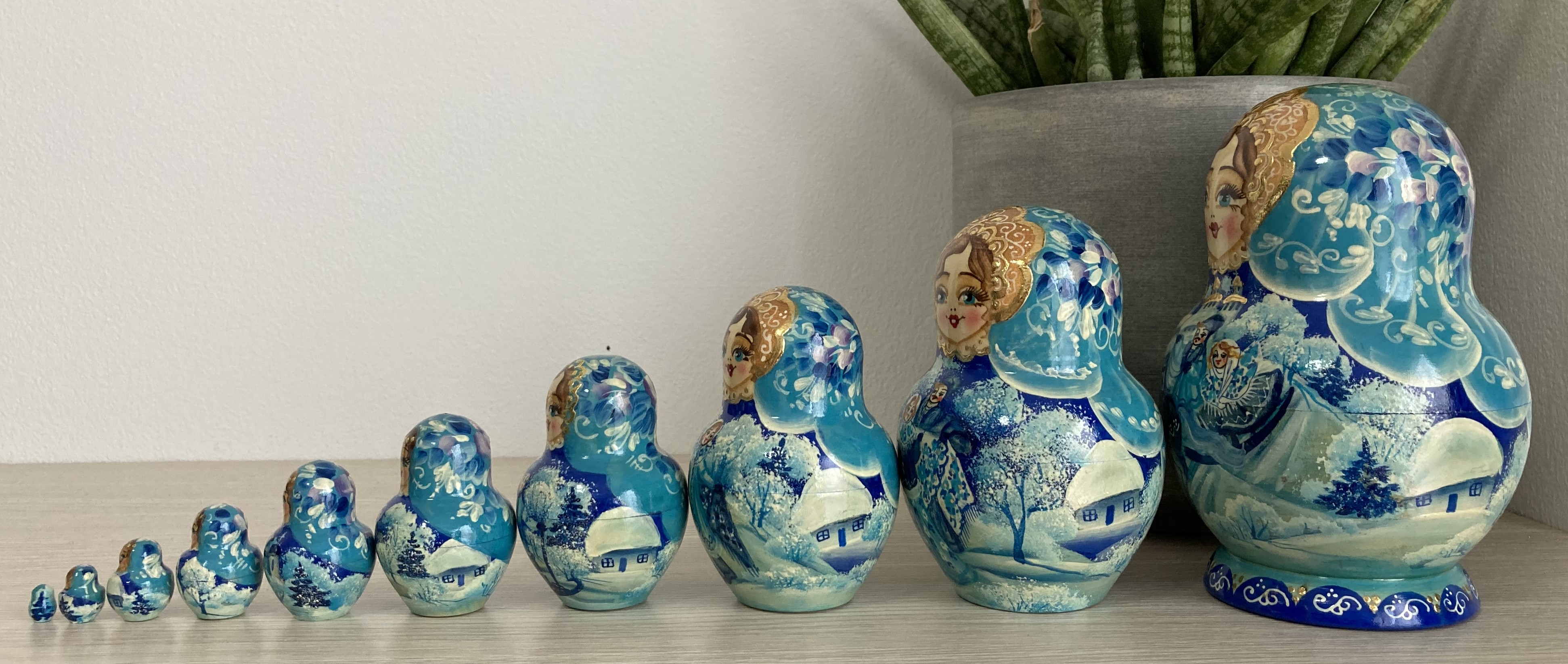 ตุ๊กตาแม่ลูกดกรัสเซีย (Matryoshka) - From Russia With Love "Blue Winter"