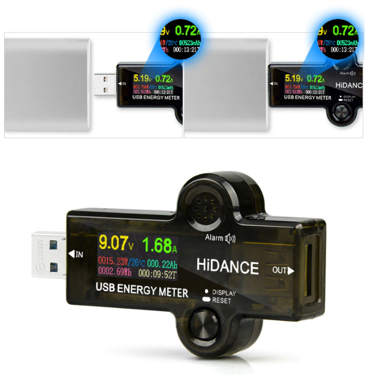 เครื่องวัดไฟฟ้า J7-H 13 in 1 USB 3.0 tester DC Digital voltmeter Ammeter Voltimetro Power bank Voltage detector Volt meter electric doctor