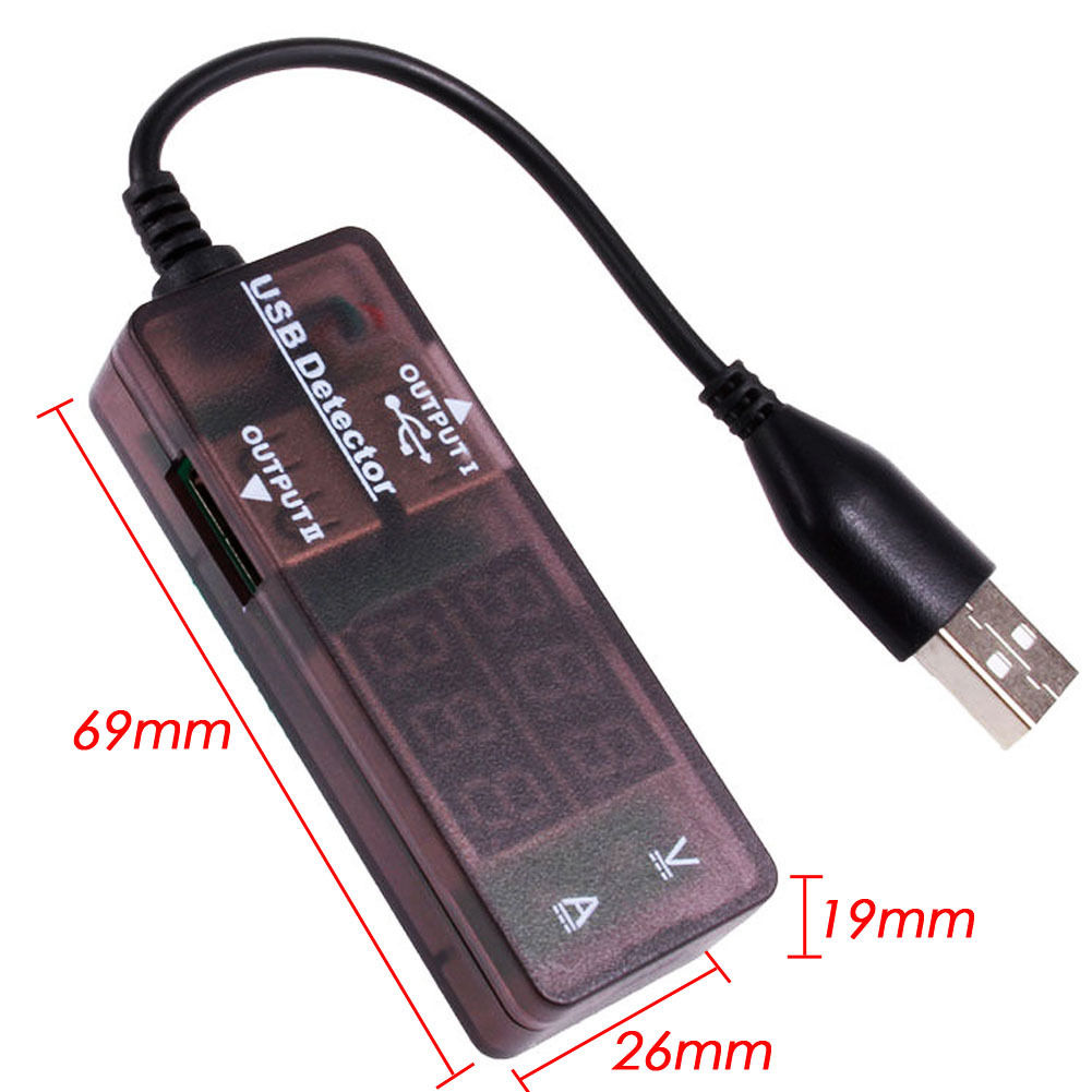 เครื่องวัดไฟฟ้า Digital LED USB Charger Doctor Voltage Current Meter Tester Power Detector KW203