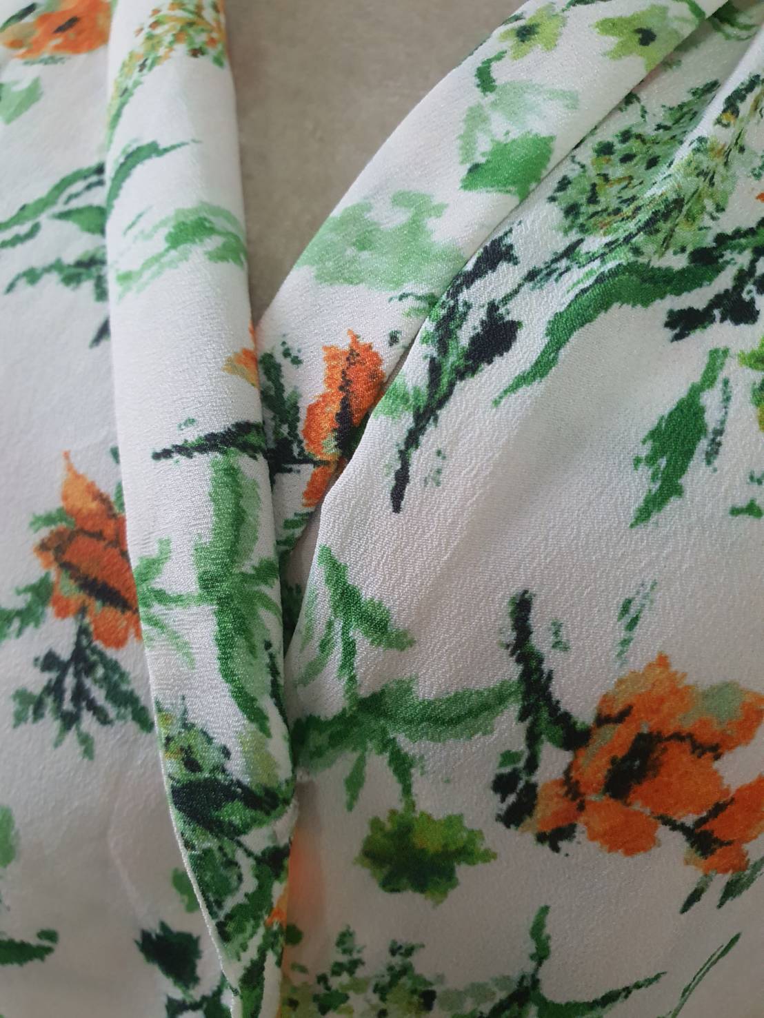 FF05623 เสื้อแฟชั่น มือสอง ลายดอกไม้ IENA อก 34 นิ้ว